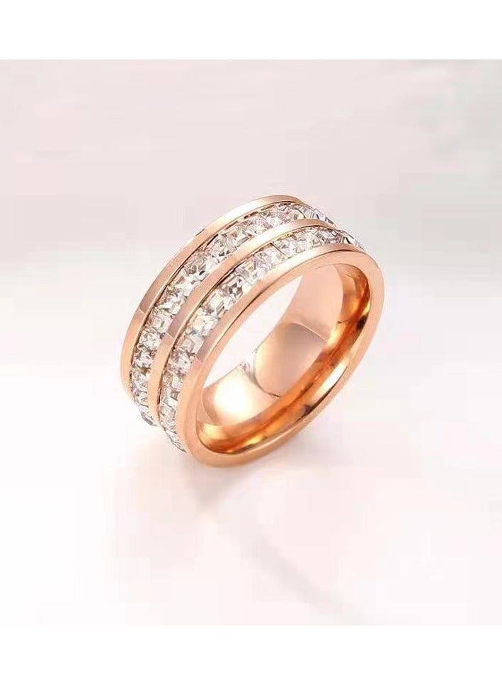 KUYING New Steel Titanium Starry Sky Ring 
