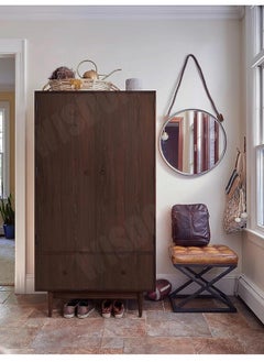 WISDOM WISDOM Self Adhesive Vinyl Wood Grain Wallpaper For Furniture Vinyl Stickers Wooden Door Desktop Wall Papers Kitchen-Cupboard/Shelf Liner Sheet (16 X 48 Inch, Dark Wooden), Solid, Brown  - Image 5