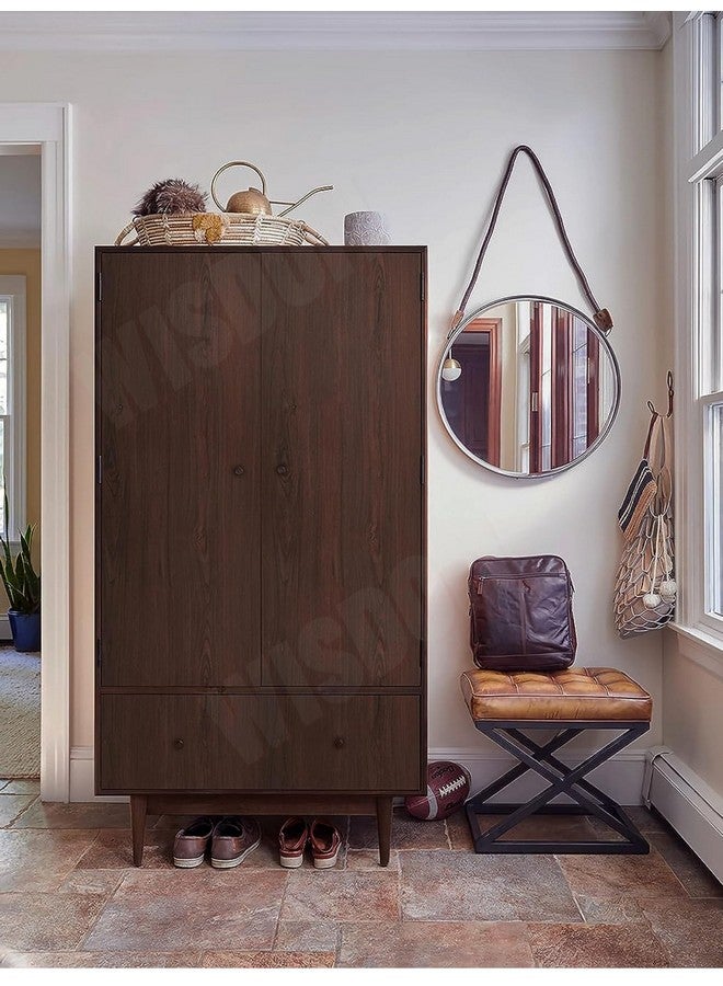 ويسدم ورق حائط من الفينيل اللاصق ذاتي اللصق من WISDOM للأثاث وملصقات الفينيل والأبواب الخشبية وورق الحائط لسطح المكتب وبطانة خزانة المطبخ/الرف (16 × 48 بوصة، خشبي داكن)، سادة، بني - Image 5