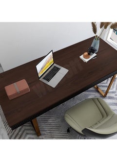WISDOM WISDOM Self Adhesive Vinyl Wood Grain Wallpaper For Furniture Vinyl Stickers Wooden Door Desktop Wall Papers Kitchen-Cupboard/Shelf Liner Sheet (16 X 48 Inch, Dark Wooden), Solid, Brown  - Image 4