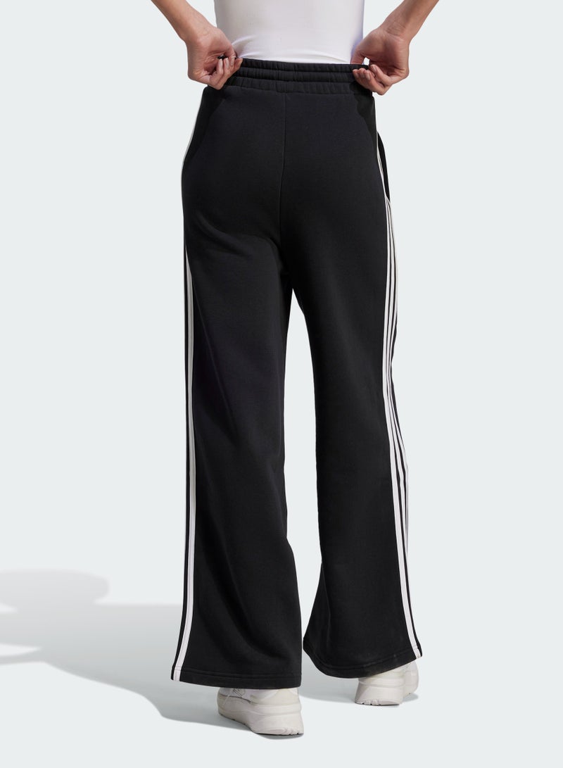 Adidas 3 Stripes Fleece Wide Pants - Image 2