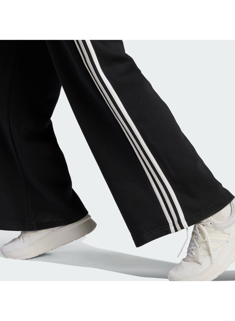 Adidas 3 Stripes Fleece Wide Pants - Image 4