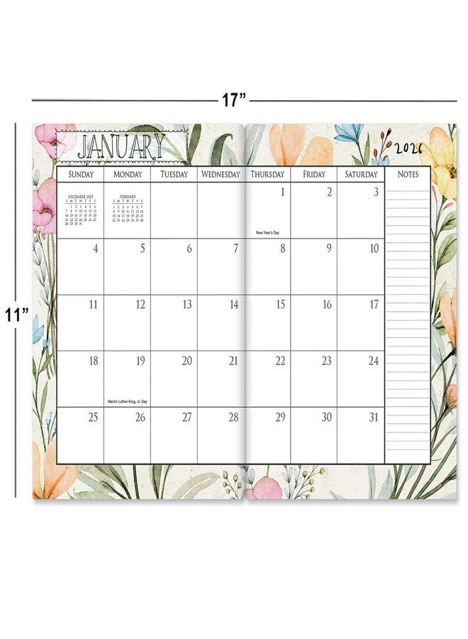 Current 2026 Meadow Dance Desk Planner & Calendar, 8.5-Inch x 11-Inch Size Closed, 11-Inch x 17-Inch Size Open, Large Bookstore-Quality Monthly Calendars for Kitchen & Office - Image 2
