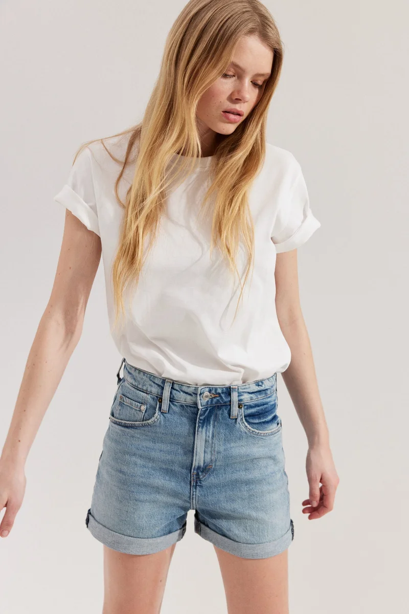 اتش اند ام Ultra High Denim shorts