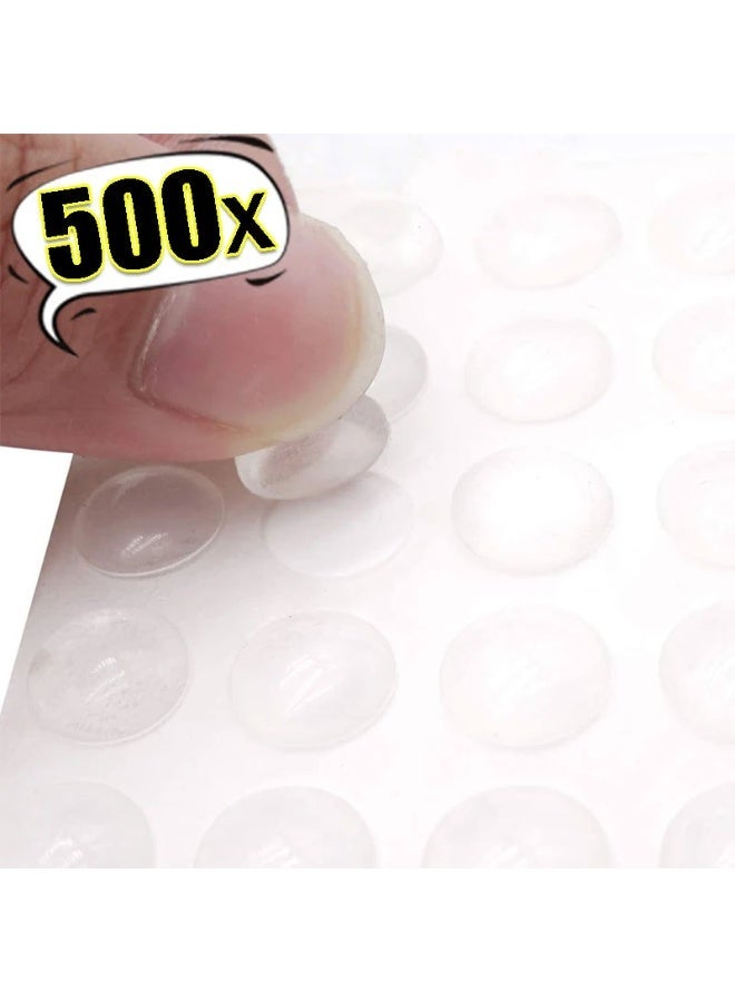 100/1000Pcs Self Adhesive Door Stoppers Rubber Damper Buffer Cabinet Bumpers Silicone Furniture Pads Cushion Protective Pads - Image 1