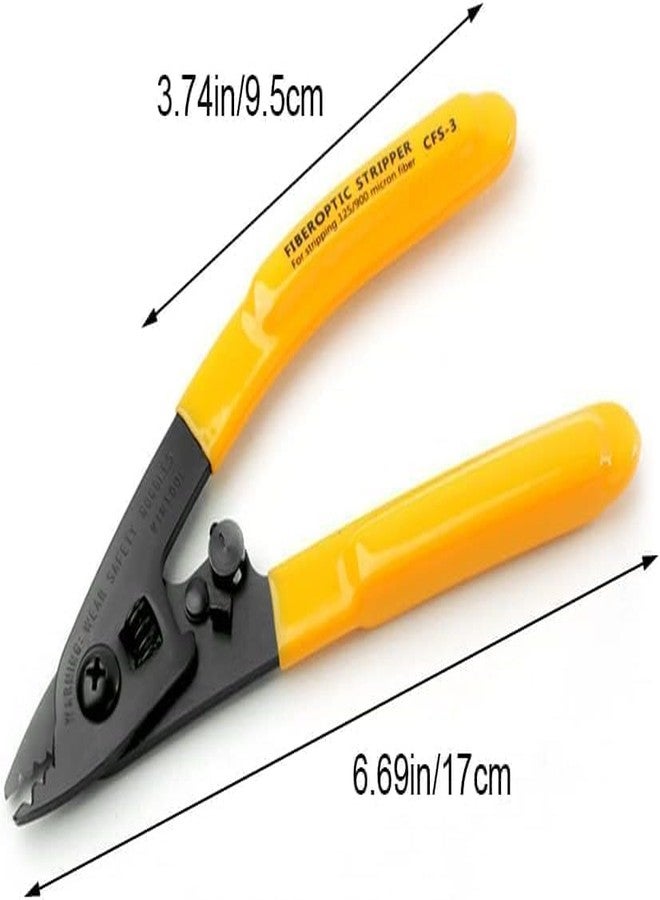 DY TOOLS®CFS-3 Wire Cutter and Stripper - 3 Hole Fiber Optic Stripping Pliers - High Precision Fiber Cable Stripper - Image 4