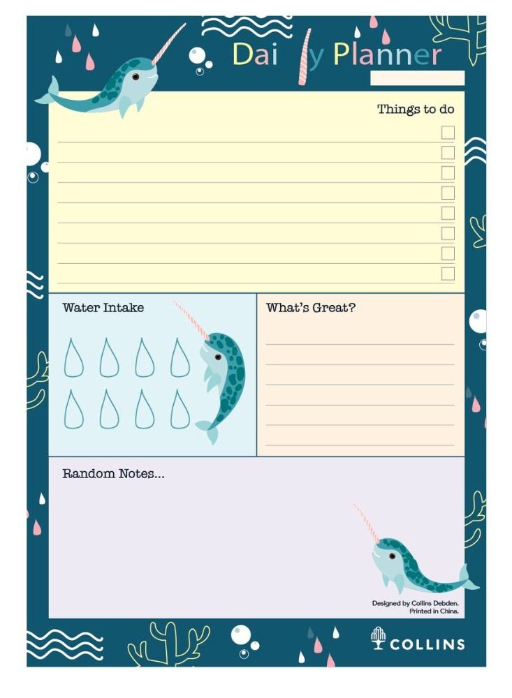 collins Natura A5 Daily Pad Narwhal