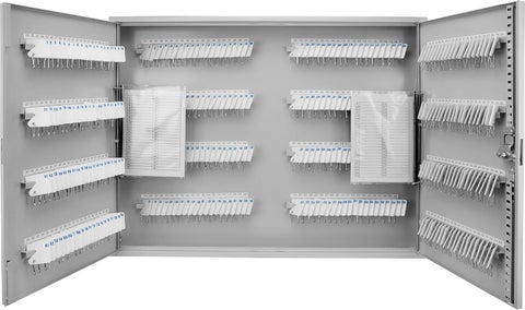 Barska Key Lock Key Cabinet Lock Box with Numbered Hooks and Tags  320 POSITION  WHITE TAGS