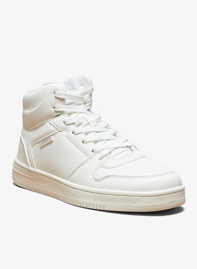 كابا سنيكرز نسائي عالي بلون سادة مع رباط