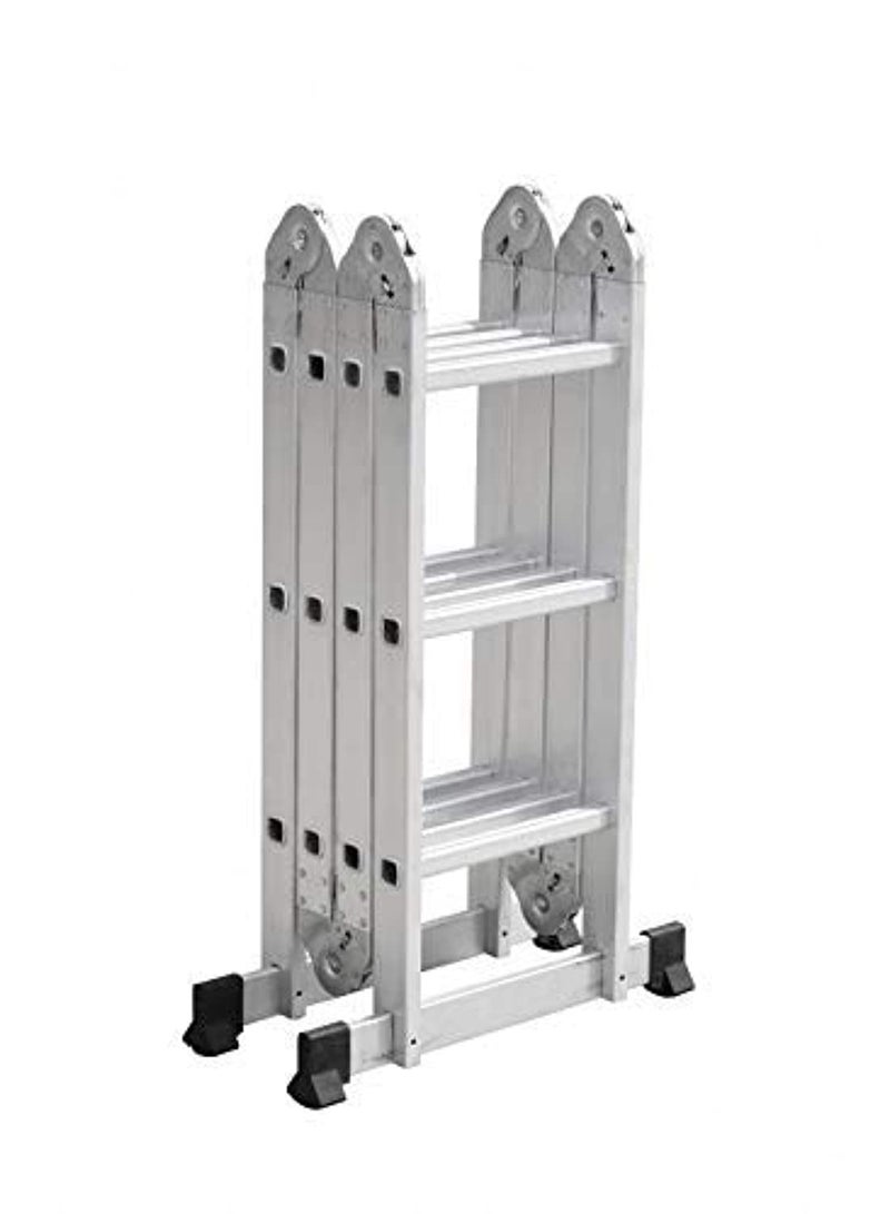 Egardenkart KNP Egardenkart 12-Rung Foldable Aluminium Ladder 4x3 x 3.7m is a heavy-duty, multi-purpose ladder designed for home, office, and industrial use. - Image 1