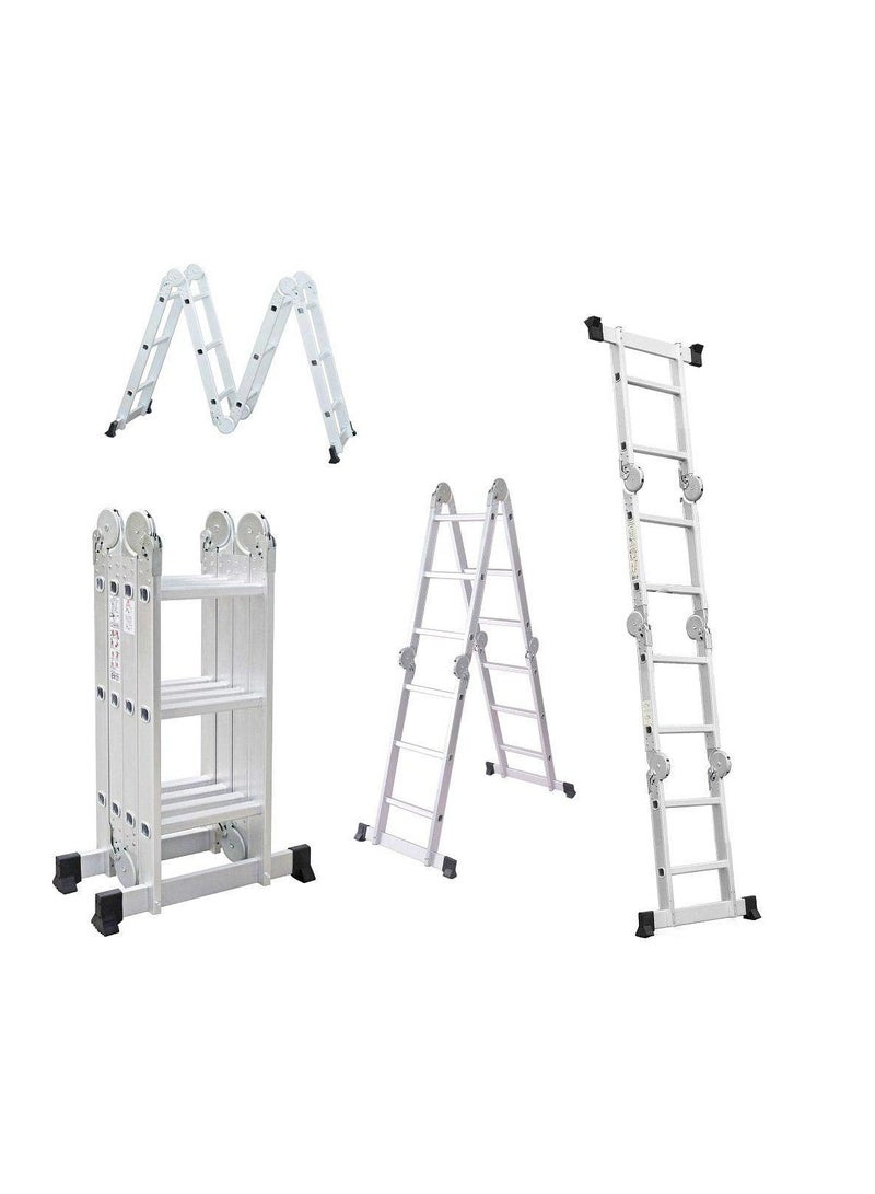 Egardenkart KNP Egardenkart 12-Rung Foldable Aluminium Ladder 4x3 x 3.7m is a heavy-duty, multi-purpose ladder designed for home, office, and industrial use. - Image 3