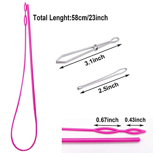 Luckkyme 24Pcs Replacement Drawstrings for Sweatpants Shorts Hoodies Shoe with 3Pcs Drawstring Threader Re-Threader Tool Colorful Universal Drawstrings 47" Long (12Color) - Image 3