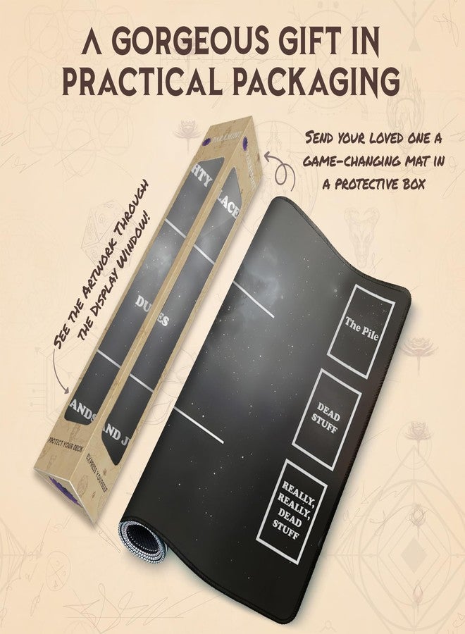 Paramint Instructional - Black - Exile Bottom (Stitched) - MTG Playmat - Compatible with Magic The Gathering Playmat - Play MTG, YuGiOh, TCG - Original Play Mat Art Designs & Accessories - Image 4