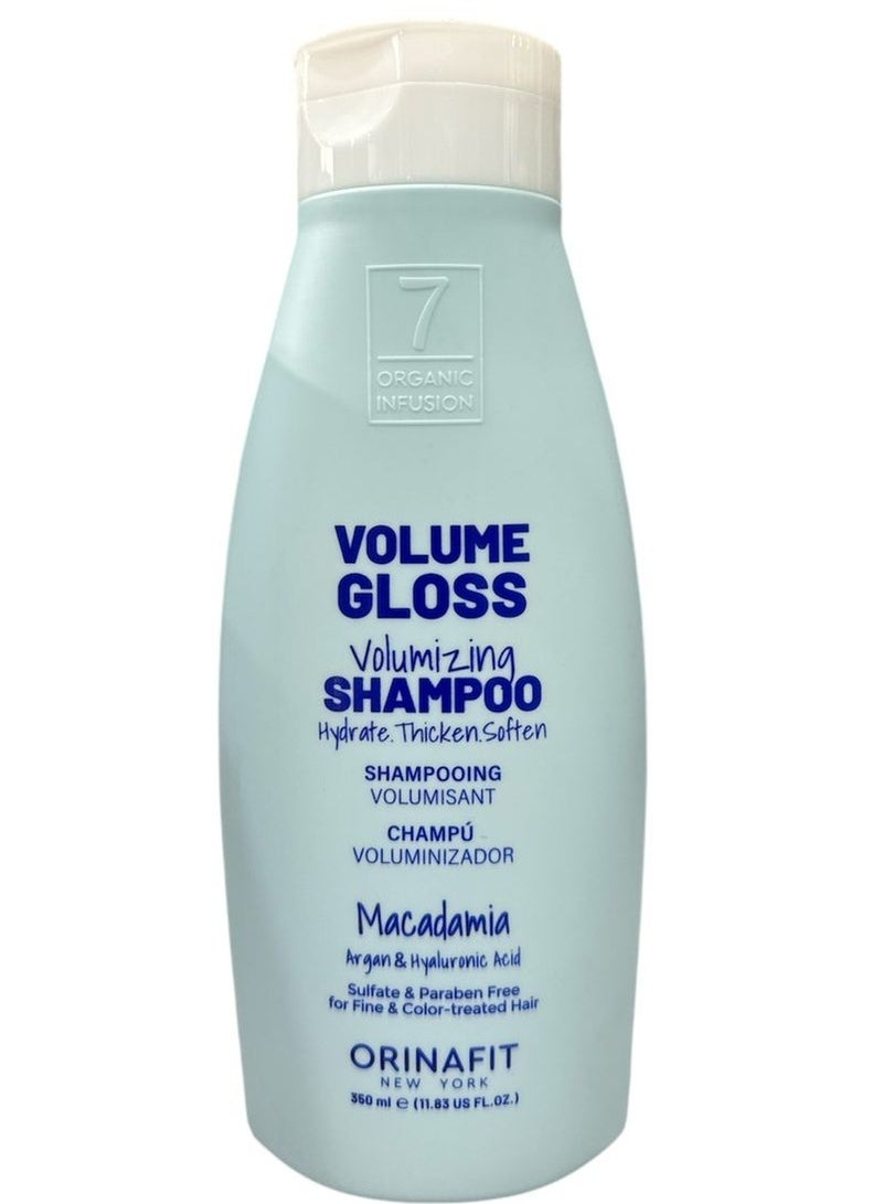 Generic VOLUME GLOSS VOLUMIZING SHAMPOO WITH MACADAMIA ARGAN &HYALURONIC ACID  - Image 1