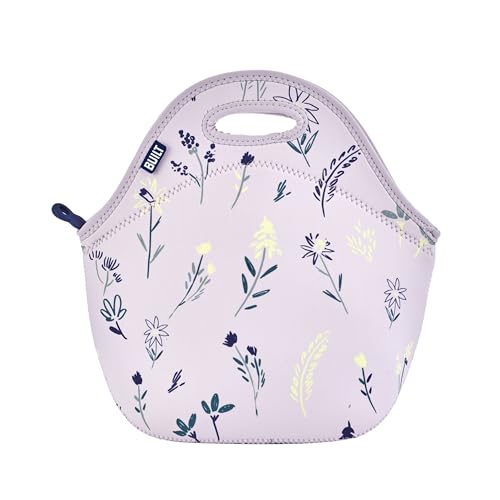 Built Gourmet Getaway Lunch Bag Thistle Ditsy Neoprene Insulated Food Carrier with Zipper Handles Hot Cold Lunch Tote for Work Travel Picnics Snacks Large Reusable Machine Washable - Image 1