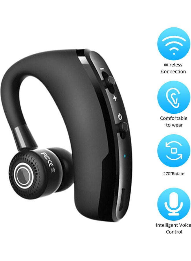 NIBEMINENT V9 Wireless Bluetooth Car Headset Black - Image 1