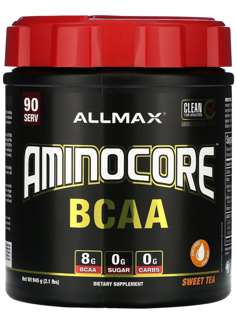 Allmax AMINOCORE BCAA, Sweet Tea, 2.1 lbs (945 g)