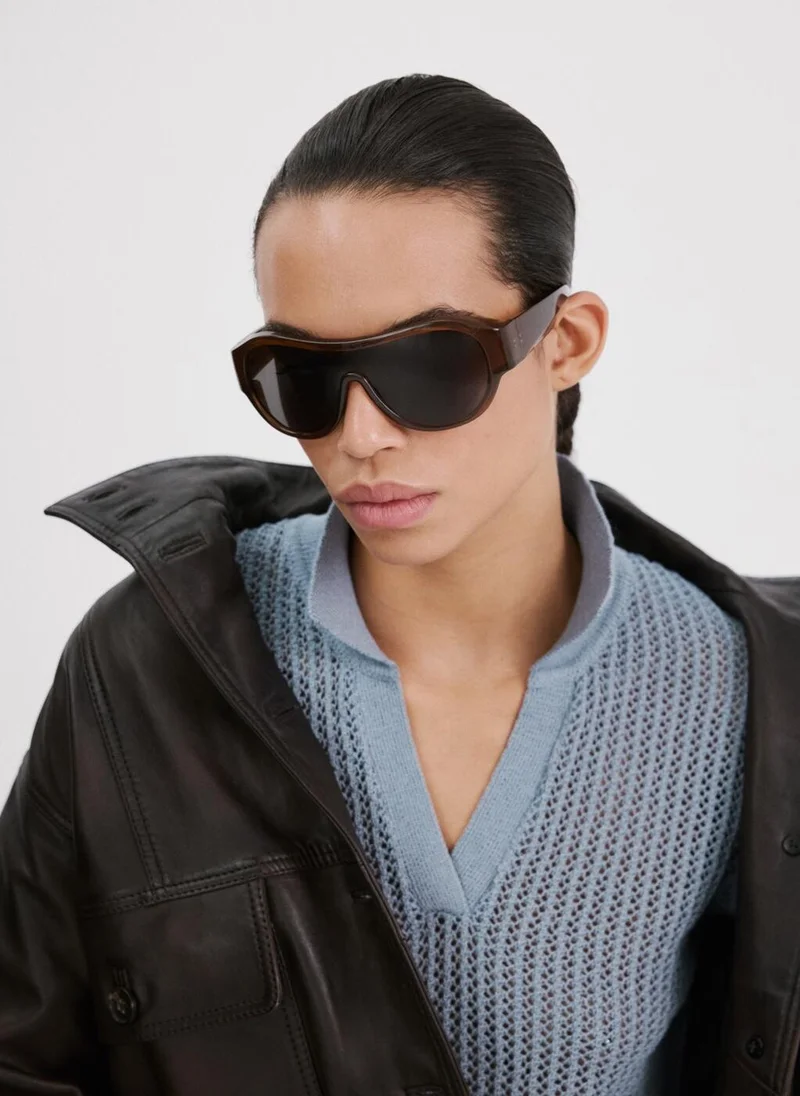 MANGO  Openwork knitted polo-neck sweater for Women | Best Price UAE