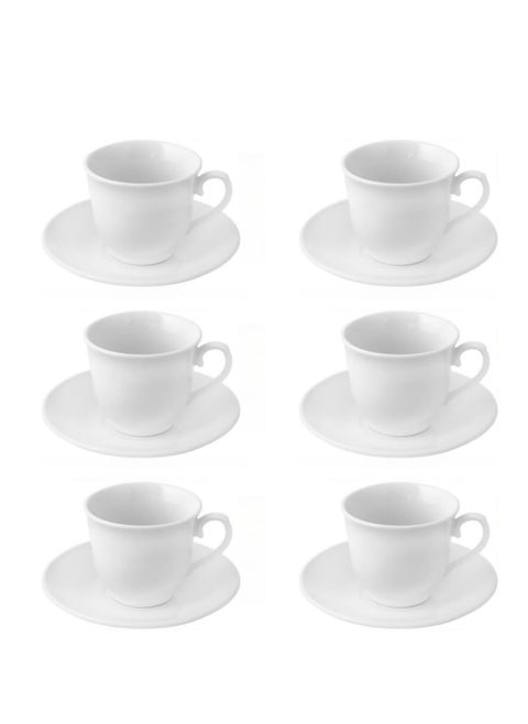 Espresso Cups With Saucers Cups Set Of 6pc