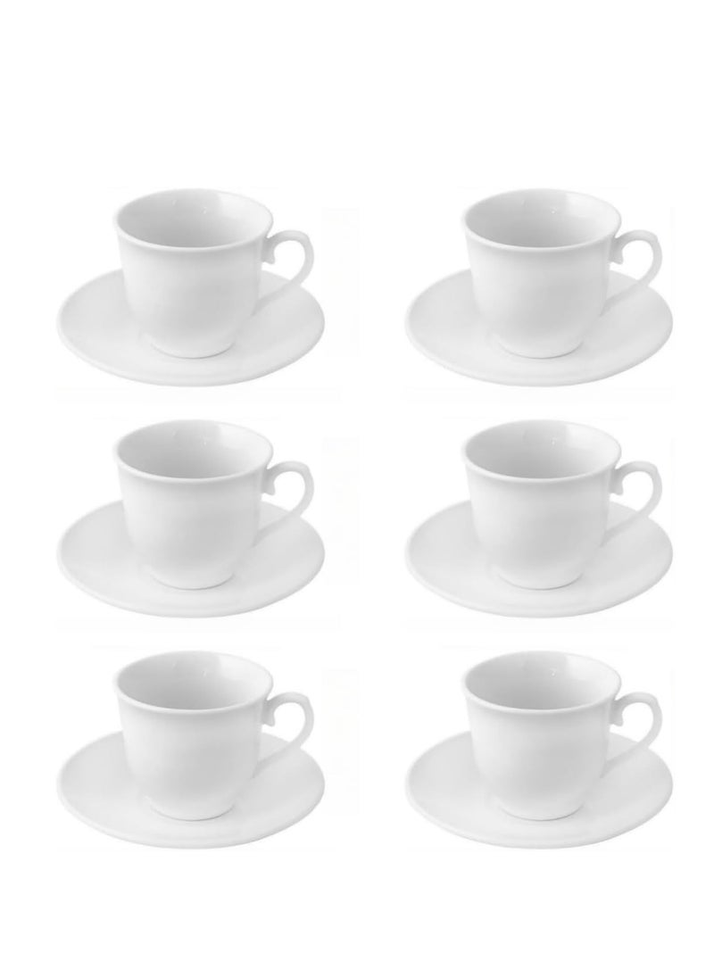 Generic Espresso Cups With Saucers Cups Set Of 6pc  - Image 1