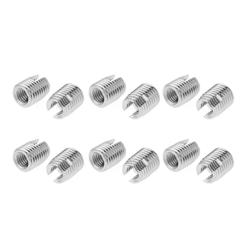 Hilitand 20pcs Stainless Steel SUS303 Self Tapping Slotted Screw Thread Insert Nuts for Helical Repair M8 x 15mm - Image 3