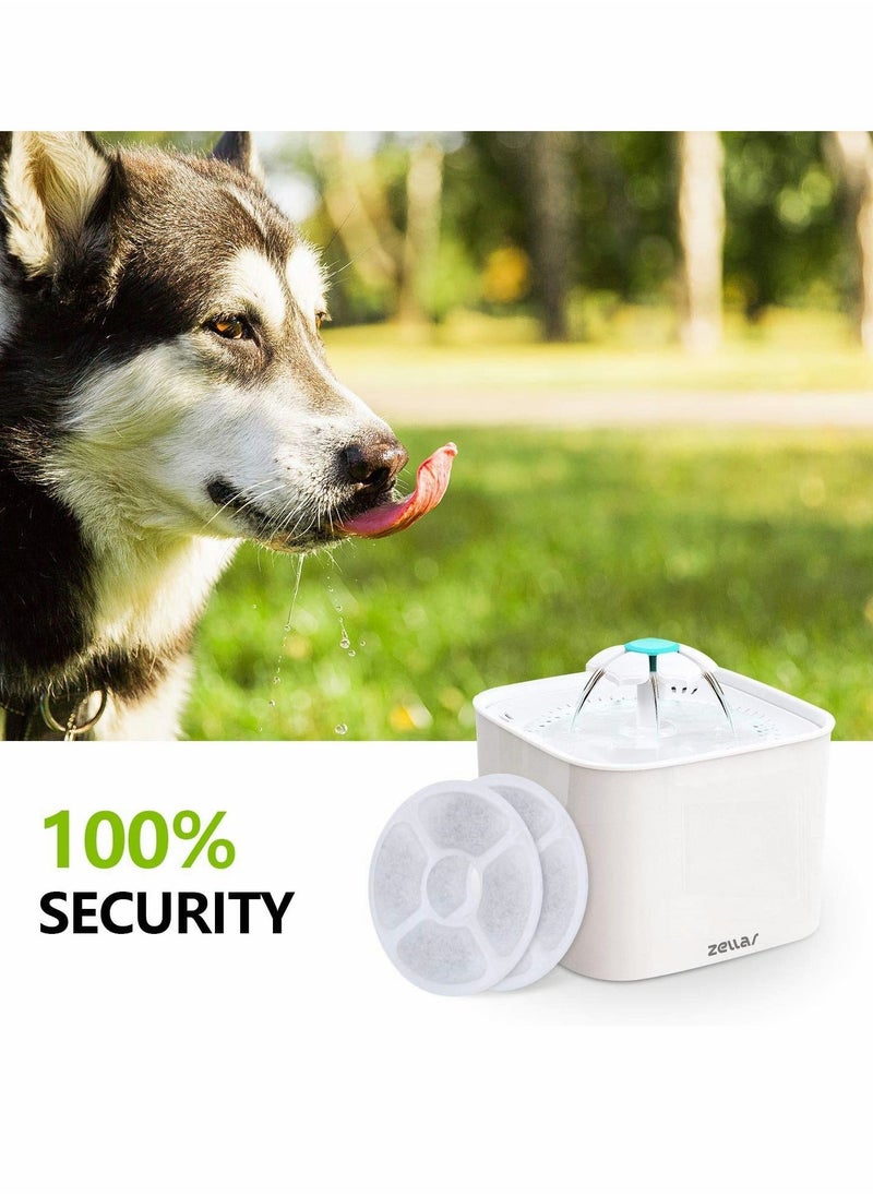 KASTWAVE - Pet Fountain Filter, Cat Water Fountain Filter,Carbon Replacement Filters for Pet Fountain, Cat and Dog Automatic Flower Water Dispenser (Pack of 6) - Image 1