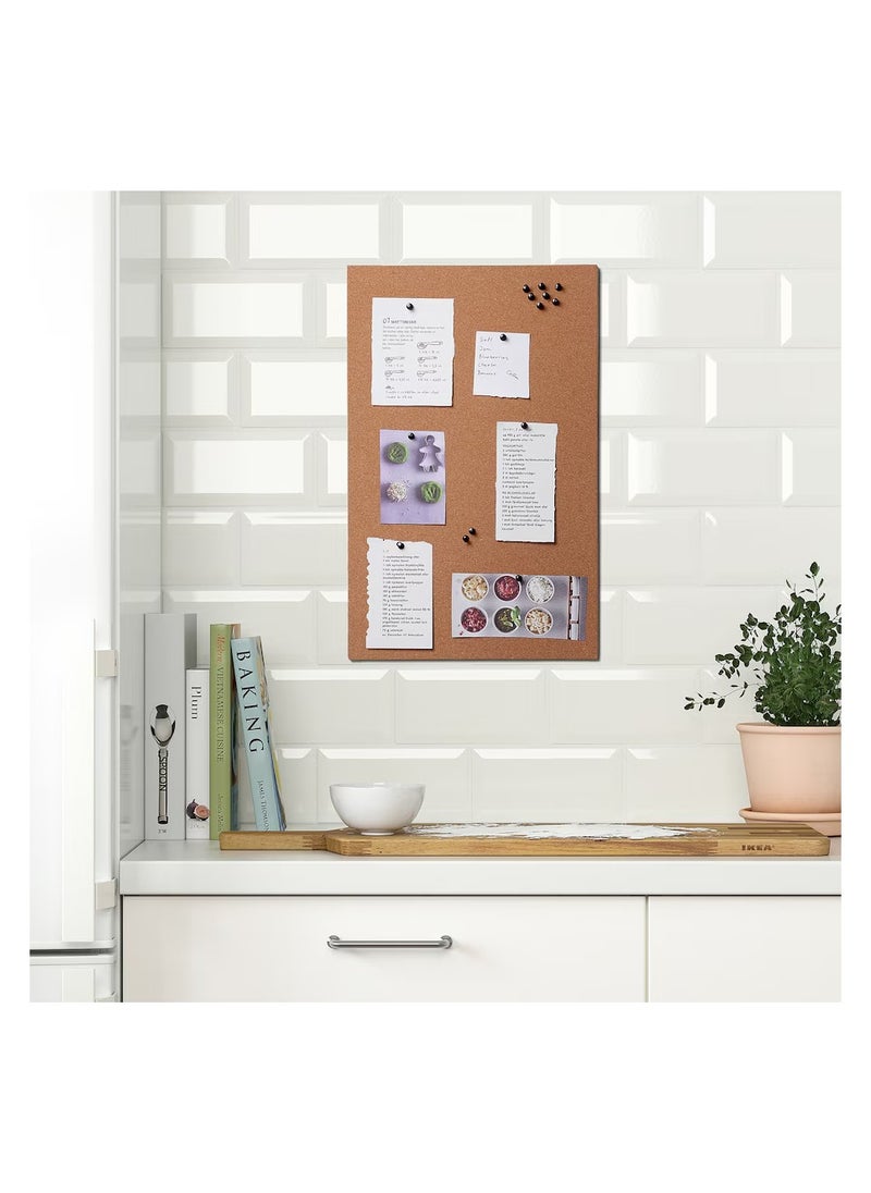 Generic - Memo Board With Pins Cork For Office And Home To Gather Notes, Reminders, Pictures And Prints 52x33 cm - Image 1
