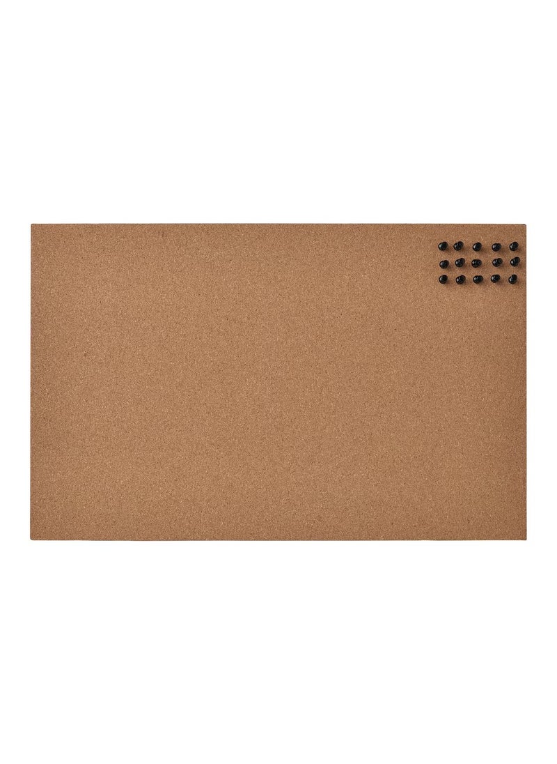 Generic - Memo Board With Pins Cork For Office And Home To Gather Notes, Reminders, Pictures And Prints 52x33 cm - Image 1