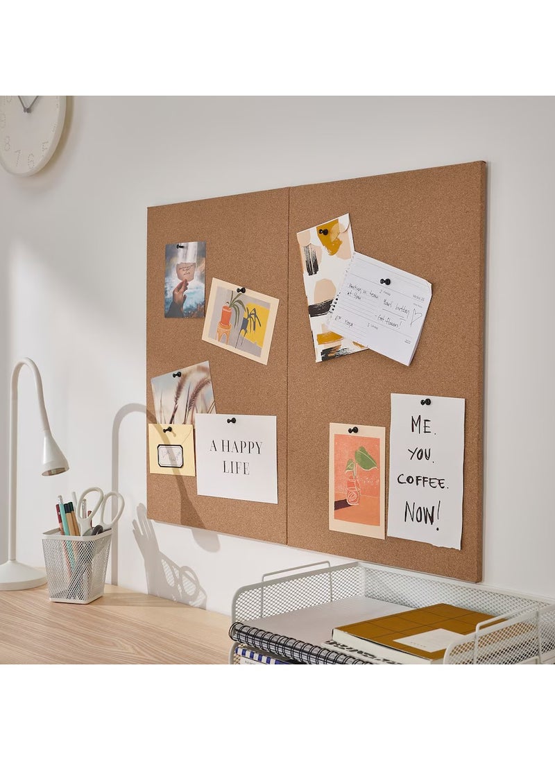 Generic - Memo Board With Pins Cork For Office And Home To Gather Notes, Reminders, Pictures And Prints 52x33 cm - Image 1