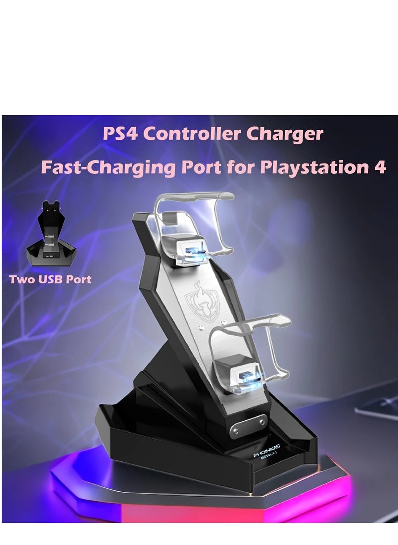 فوينيكاس - محطة شحن USB مزدوجة T1 لوحدة تحكم PS4 - Image 1