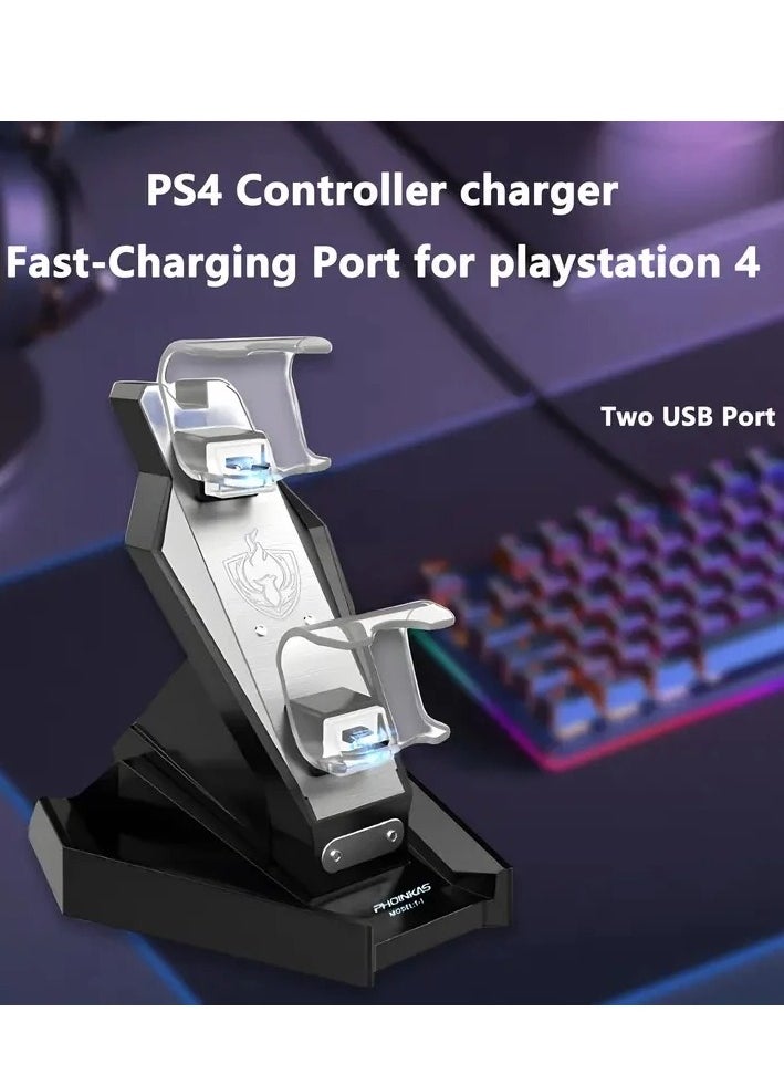 فوينيكاس - محطة شحن USB مزدوجة T1 لوحدة تحكم PS4 - Image 1