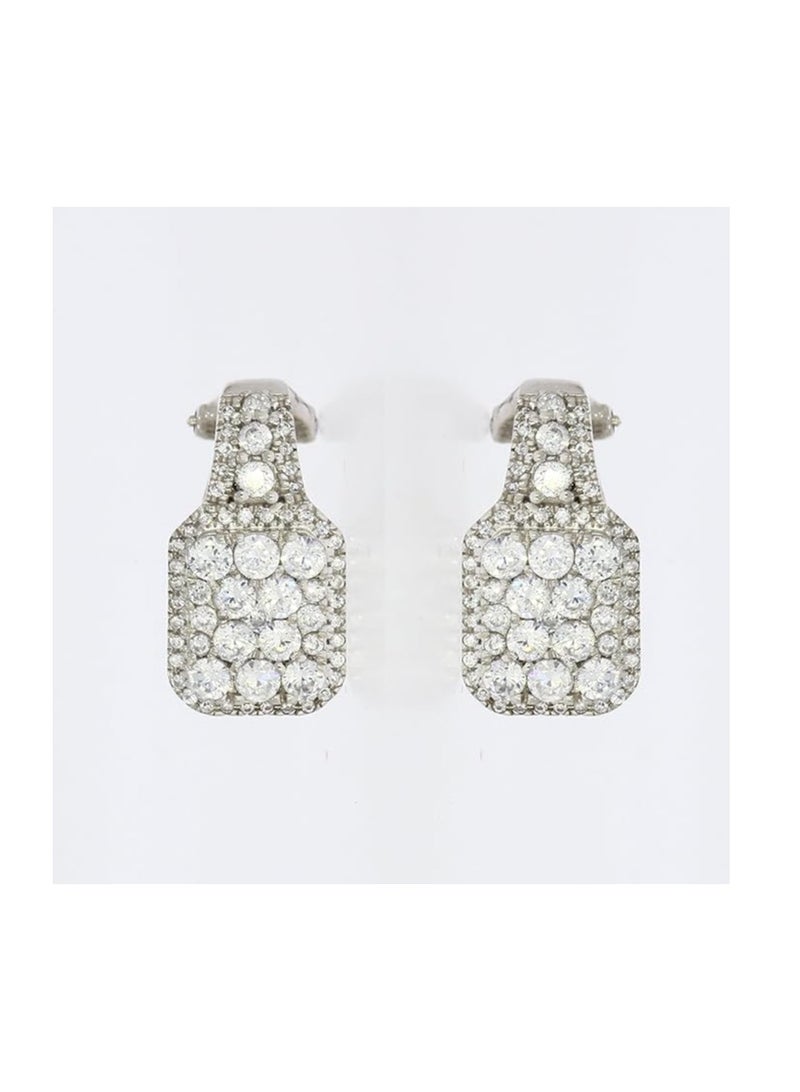 EternalDIa 1.99 Ct Round Cut White Cubic Zirconia Women's Stud Earrings In 925 Sterling Silver