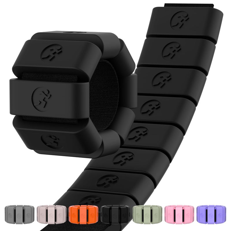 Sonkoloro Adjustable Wrist Weights for Women Men, Leg Weights for Women 0.75lb-1lb Each for Walking, Yoga, Dance, Barre, Gym (Black, 1.5LB(2 Pcs)) - Image 1