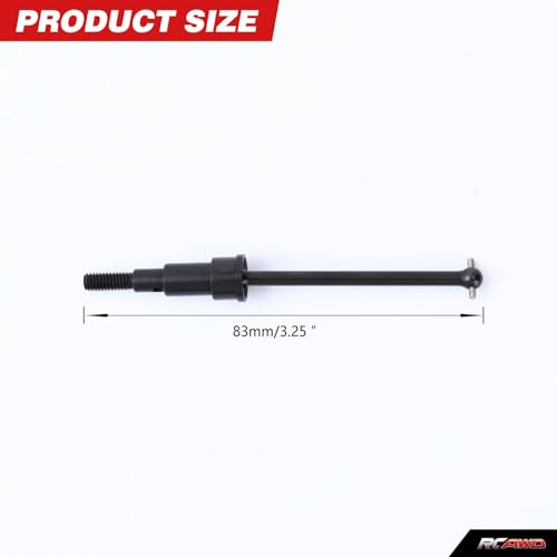 RCAWD #45 Steel CVD Drive Shaft Front Rear CVD Driveshaft Wheel Hex Wheel Nut for Arrma 1/18 Granite Grom Typhon Grom Mega 380 Upgrade Parts - Image 3