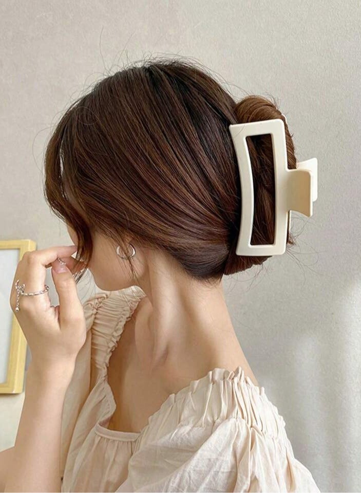 4 قطع من مشابك الشعر الكبيرة، مشابك شعر غير قابلة للانزلاق للنساء والفتيات، مشابك قوية للشعر الكثيف والشعر الرقيق - Image 2