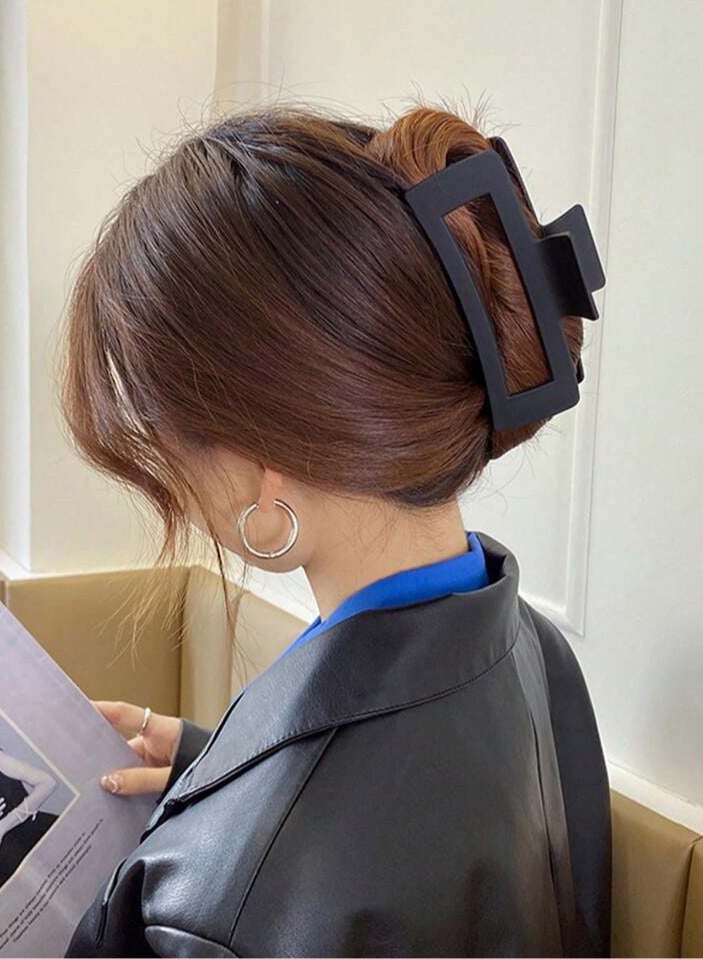 4 قطع من مشابك الشعر الكبيرة، مشابك شعر غير قابلة للانزلاق للنساء والفتيات، مشابك قوية للشعر الكثيف والشعر الرقيق - Image 4