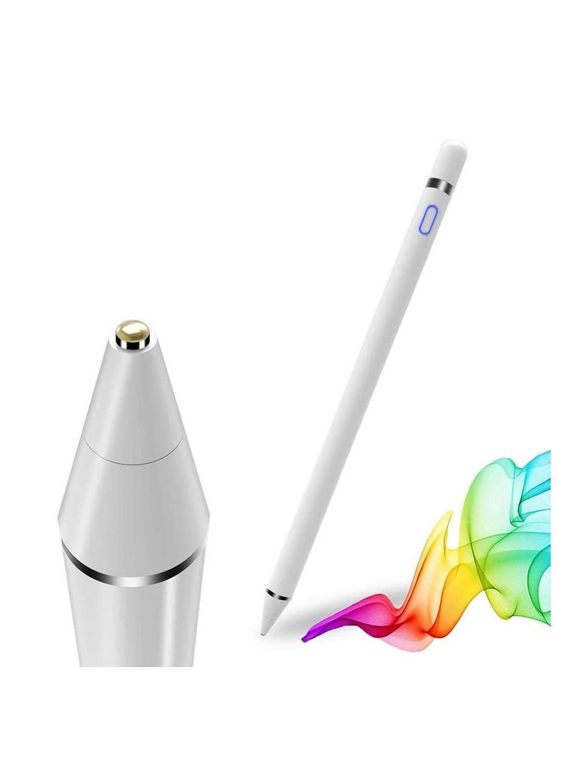 MOCOM Capacitive Digital Stylus Pen iPad Air 5 White  - Image 1