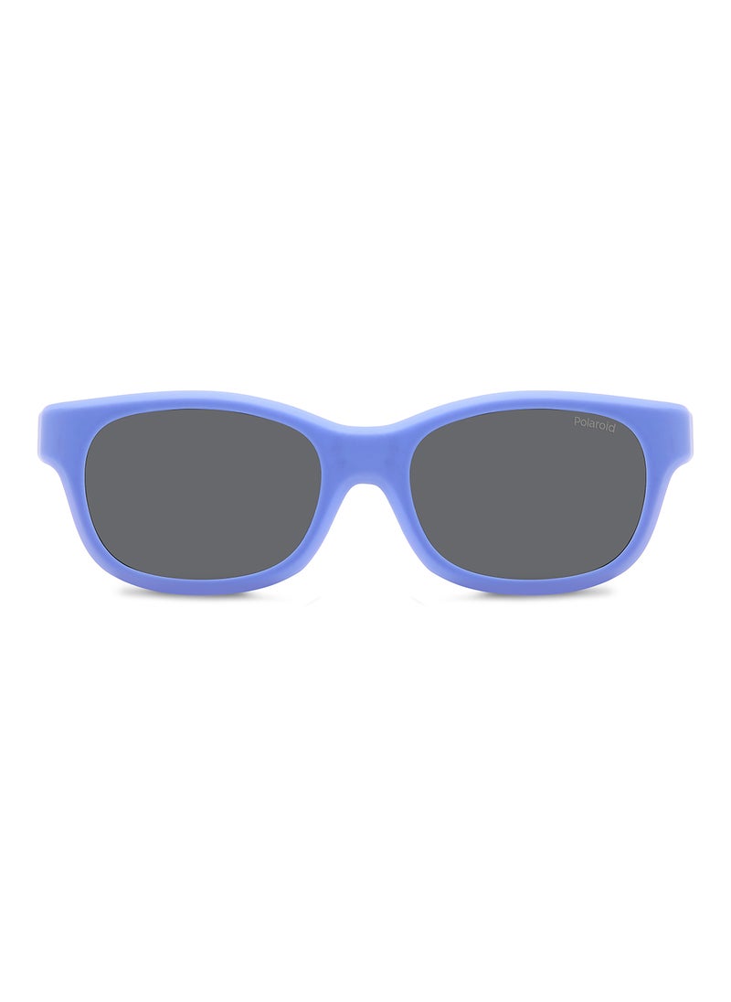 Polaroid - Kids Unisex Polarized Rectangular Sunglasses - Pld K006 Cl-On Violet Millimeter - Lens Size: 45 Mm - Image 1