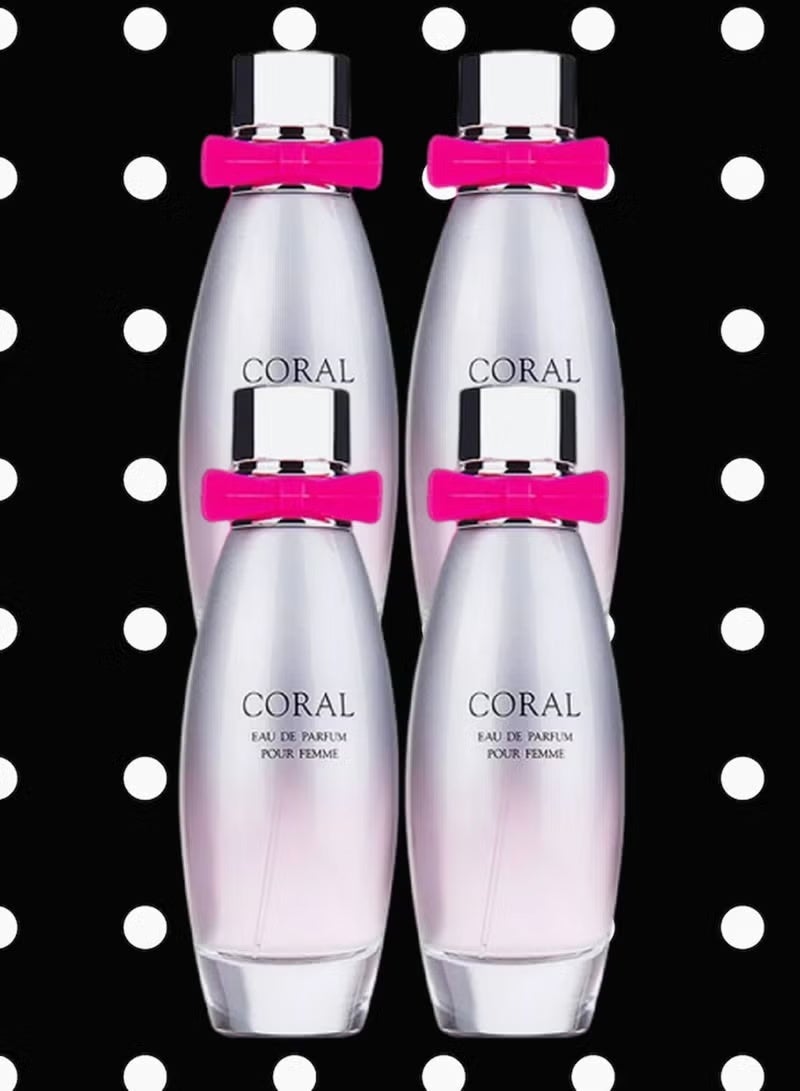 كورال 4 قطع عطر كورال 95 مل - Image 1