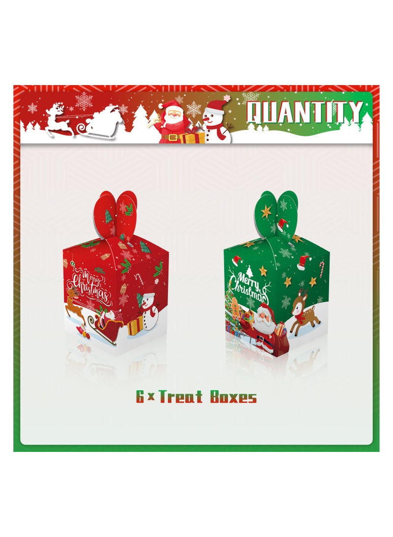 هايلاند 6 قطع من علب حلوى هدايا عيد الميلاد المجيد - Image 2