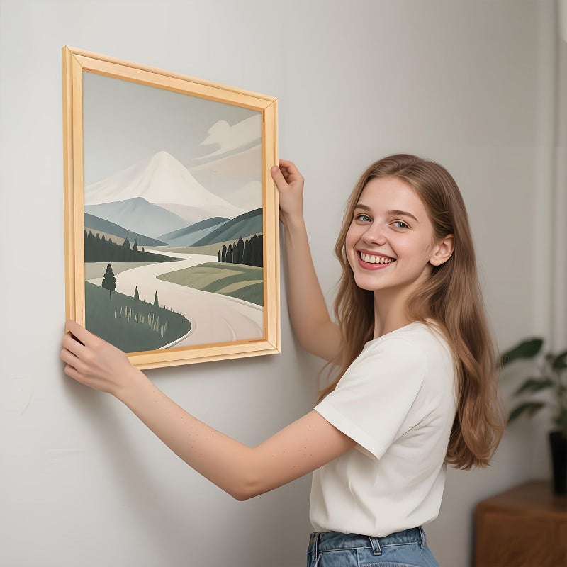 40x40cm Square Solid Wood Canvas Frame Kit with Starter Kit for Oil Painting Diamond Painting - Image 2