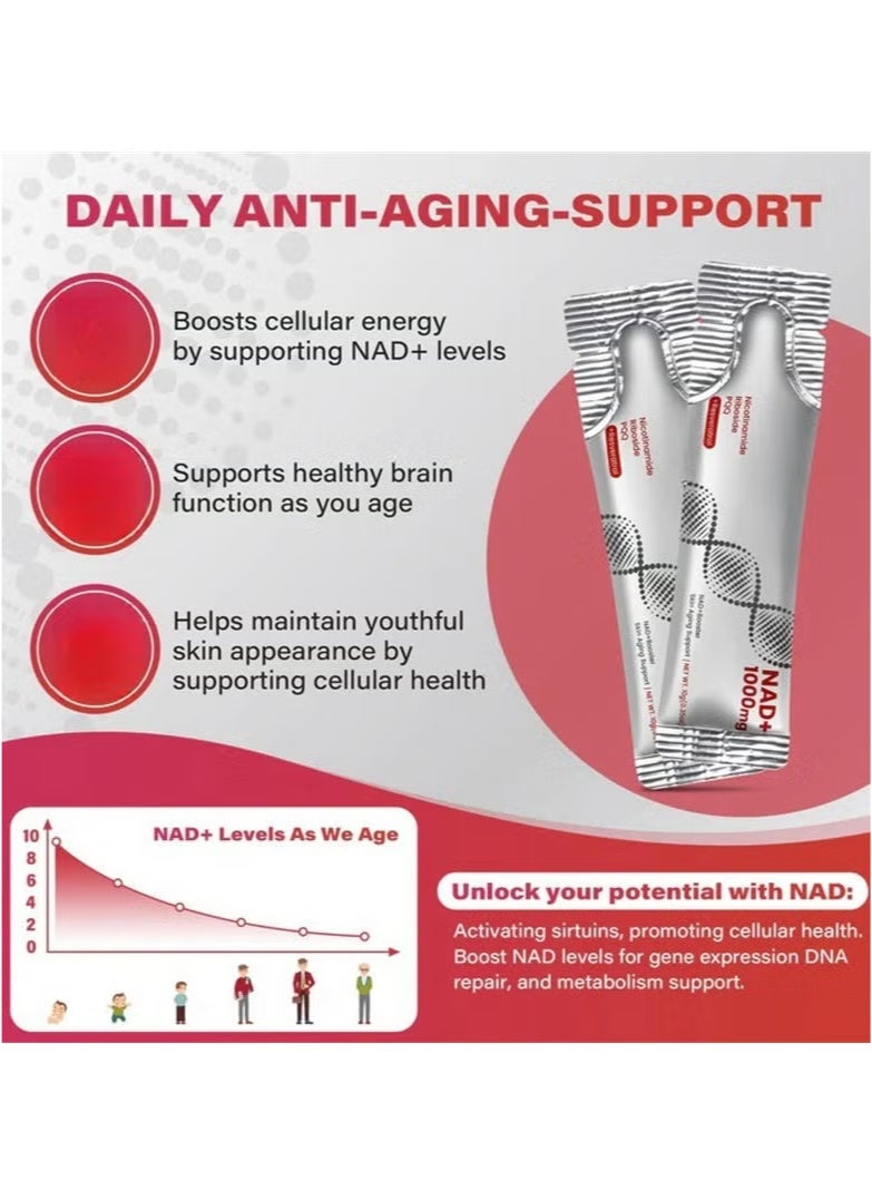 zooone NAD+ Berry Flavored Drink Mix to Slow Down Skin Aging  - Image 2
