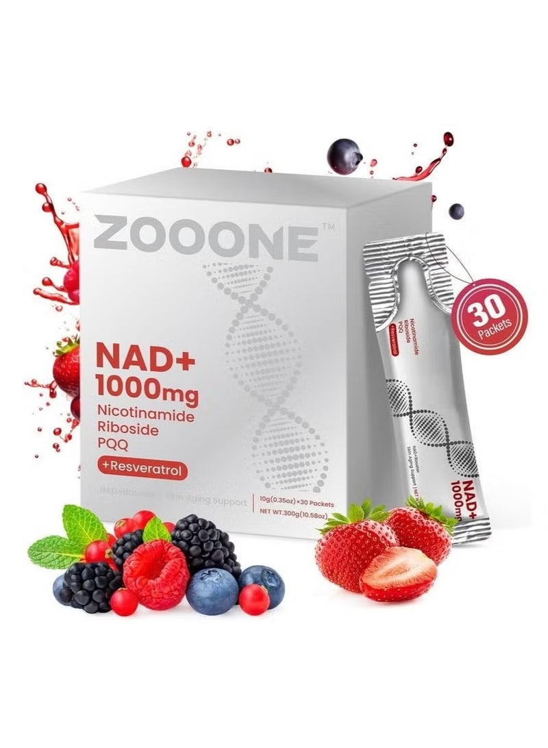 zooone NAD+ Berry Flavored Drink Mix to Slow Down Skin Aging  - Image 1