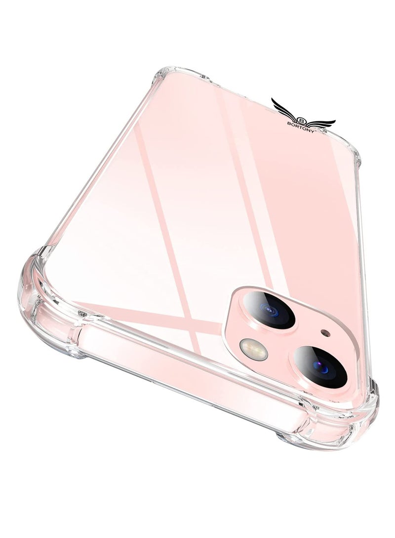 BORTONY iPhone 15 Case Transparent Bumper TPU Shockproof Protective Cover for iPhone 15 6.1 inch - Image 1