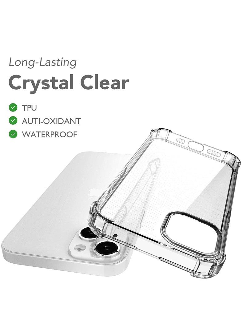 BORTONY iPhone 15 Case Transparent Bumper TPU Shockproof Protective Cover for iPhone 15 6.1 inch - Image 3
