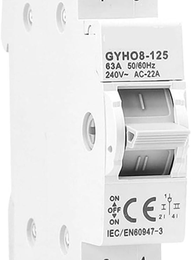 Manual Transfer Switch Circuit Breaker 1P 100A Dual Power Isolating Interlock 220V 240VAC - Image 1