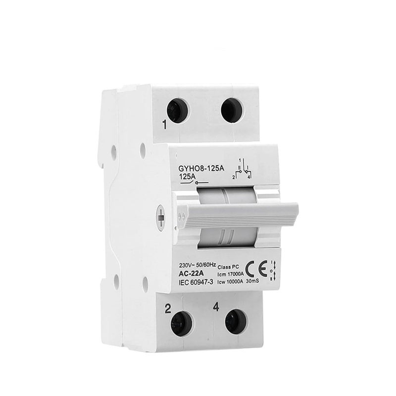 Manual Transfer Switch Circuit Breaker 1P 100A Dual Power Isolating Interlock 220V 240VAC - Image 5