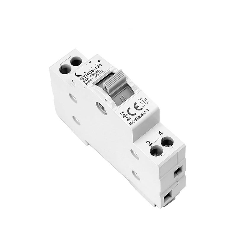 Manual Transfer Switch Circuit Breaker 1P 100A Dual Power Isolating Interlock 220V 240VAC - Image 4