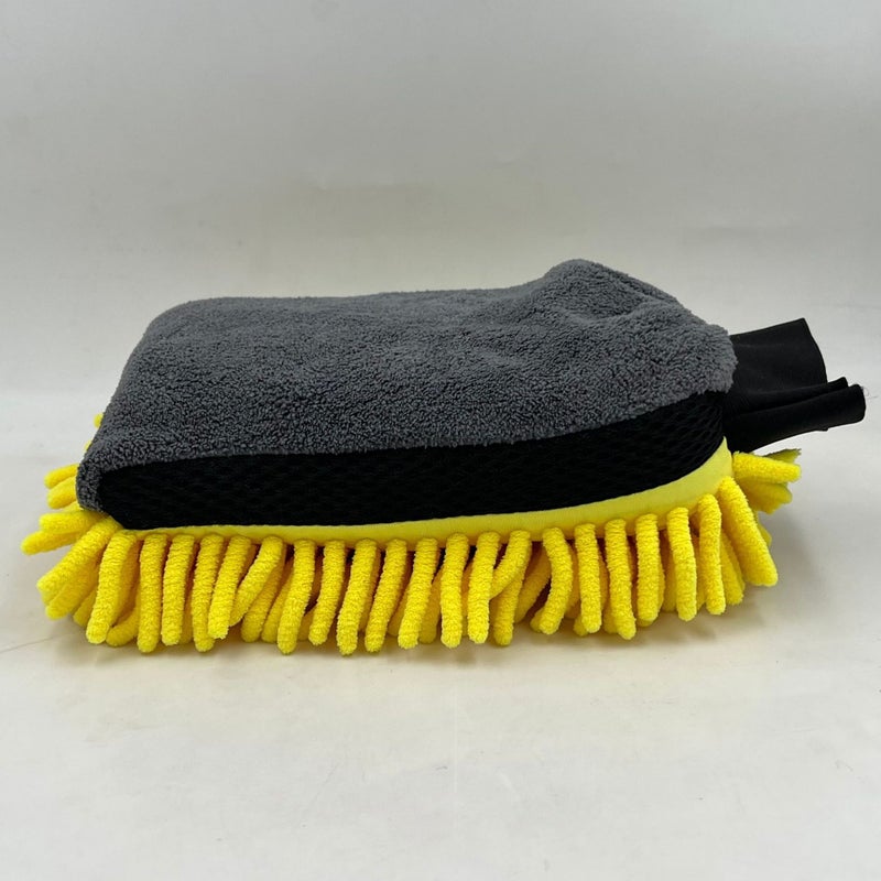 One-Sided Chenille Car Wipe Gloves Caterpillar Thickened Water Absorbent Car Wash Foam Car Beauty Care Car Wipe - Image 4