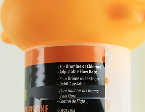 GAME 8000 Derby Duck Chemical Dispenser 1" Bromine/Chlorine, Holds 3 Tablets, Spa/Hot Tub/Jacuzzi, Yellow - Image 4